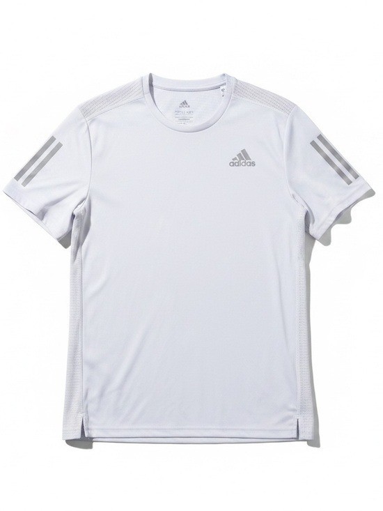 Adidas Own The Run Tee Mens Large Dash Grey Reflective Aeroready Shirt Sz Large gallery