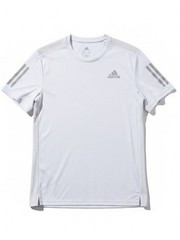Adidas Own The Run Tee Mens Large Dash Grey Reflective Aeroready Shirt Sz Large