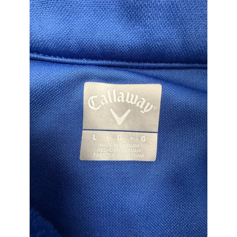 Callaway Golf Blue Quarter Zip Pullover Performance Stretch Active Layer Large gallery