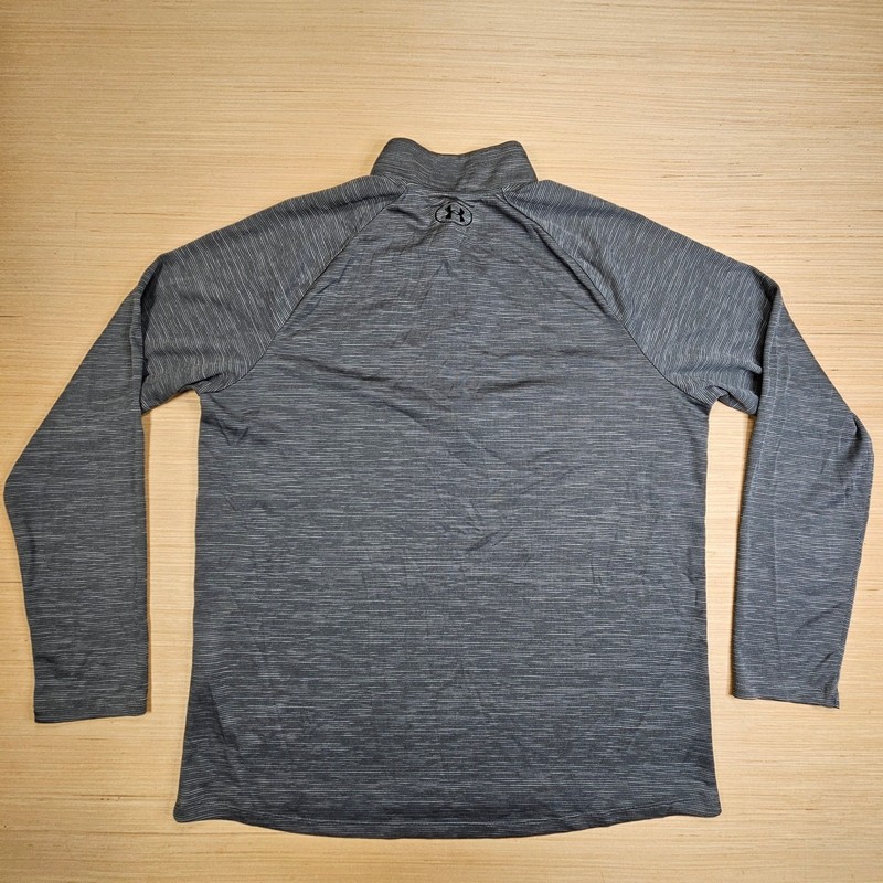 Under Armour Tech Tee Textured 1/2 Zip Pullover Mens L Gray Space Dye 1382797 gallery