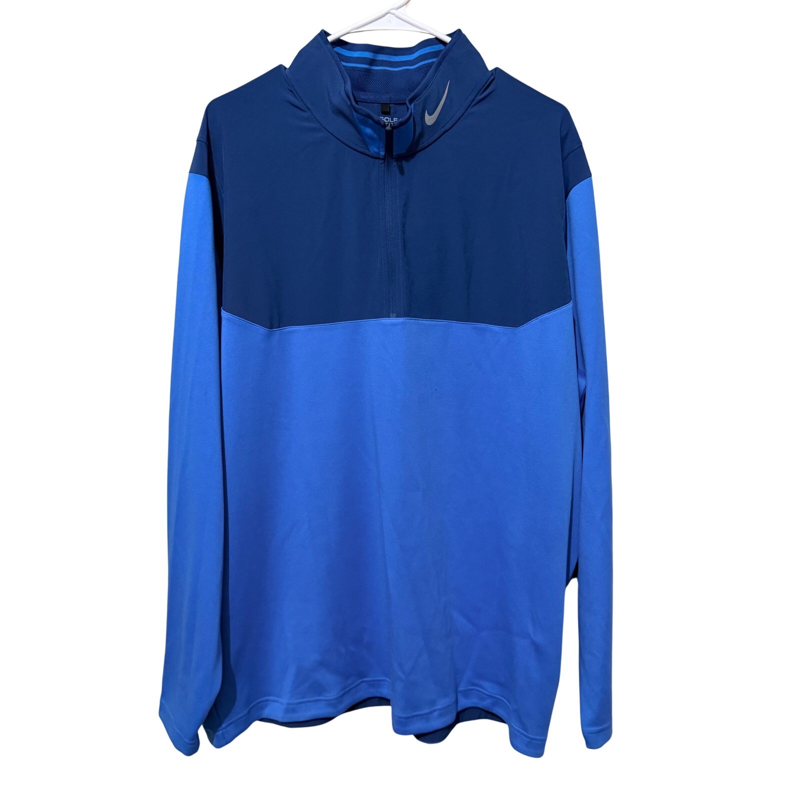 Nike Golf Tour Performance Dri-FIT Quarter Zip Pullover Blue Mens XXL Active gallery