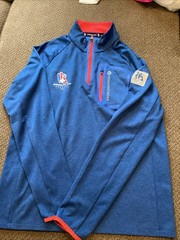 America’s Cup Bermuda 2017 Vineyard Vines 1/4 Zip Mens M Excellent Condition