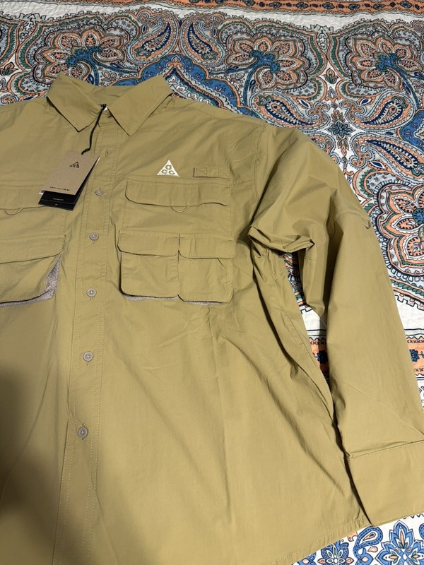 Nike ACG Orb Weaver Dri-FIT ADV UV Long Sleeve Shirt Beige Men’s Sz M HJ2465297 gallery