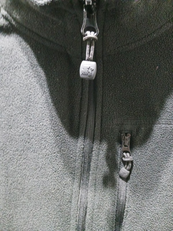 Starter Mens Jacket Size L Black Zip Up Pocket Fleece Lightweight Long Sleeve gallery