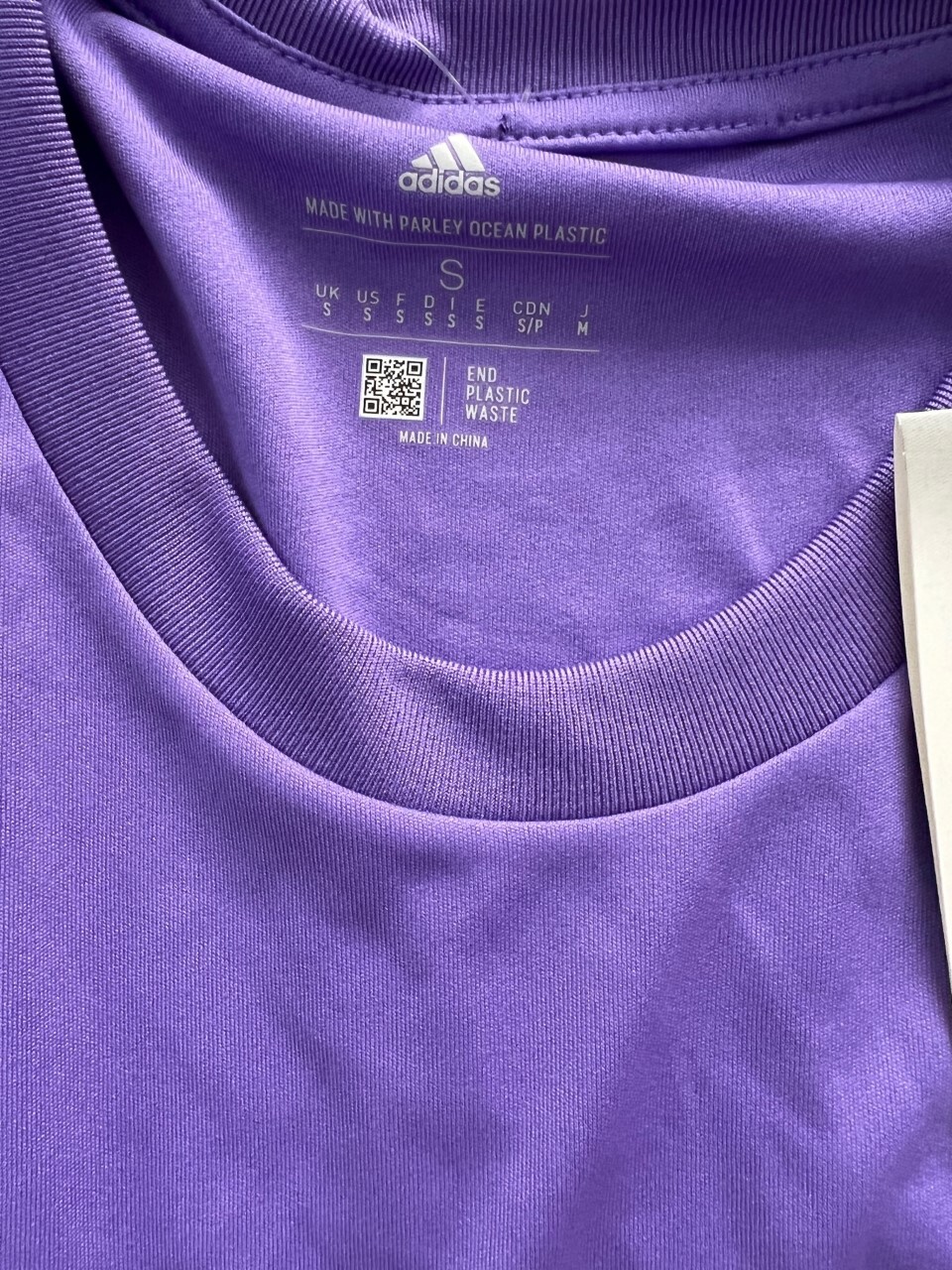 Adidas HA6681 Slogan Logo Graphic Tee Purple Rush ( S ) gallery