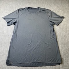 Lululemon Shirt Mens XL Dark Gray Short Sleeve Performance Shirt Stretch Gym
