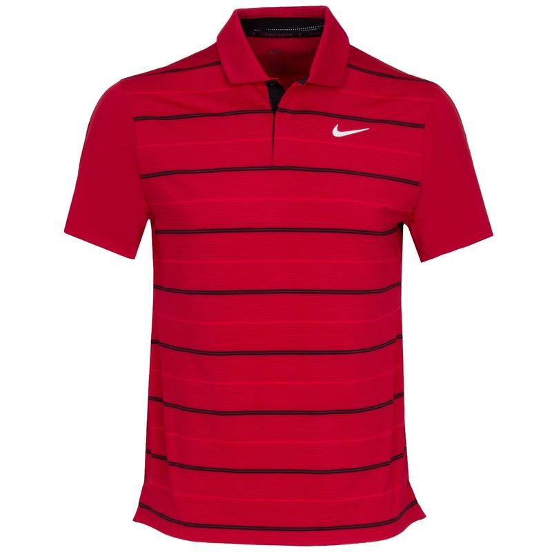 Nike Golf Tiger Woods Collection Striped Polo DR5318 687 Sunday Red Sz L gallery