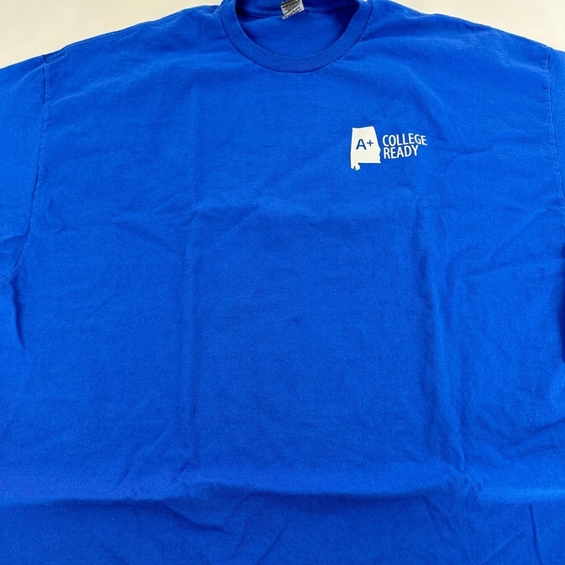 Gildan Ultra Cotton Tshirt Men Blue 2XL College Ready Believe gallery