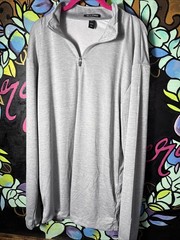 Men’s Allpro Quarter Zip, XL, Grey