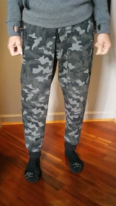 NEW RBX Active Men's Camo GREY Tech Fleece Tapered Zipper Sweat Pants X LARGE gallery