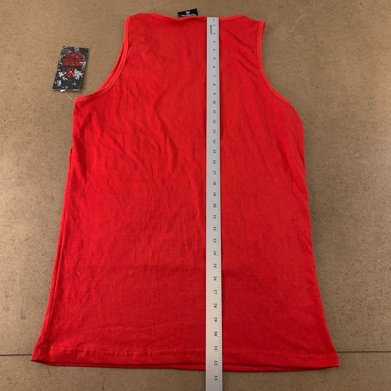 King Maker Men's Size 2XL Slim Fit Red Layered Look Cut Out Tank Top NWT gallery
