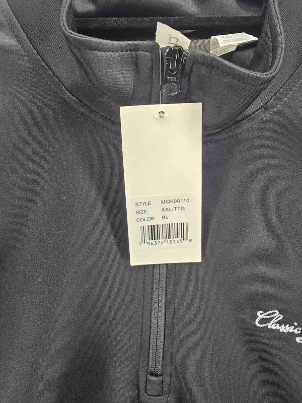 Clique Performance Half Zip Unisex Pullover Black Size 2XL gallery