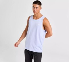 Adidas Originals Essentials Mens Shirt Medium Embroidered Lavender Tank Top NWT