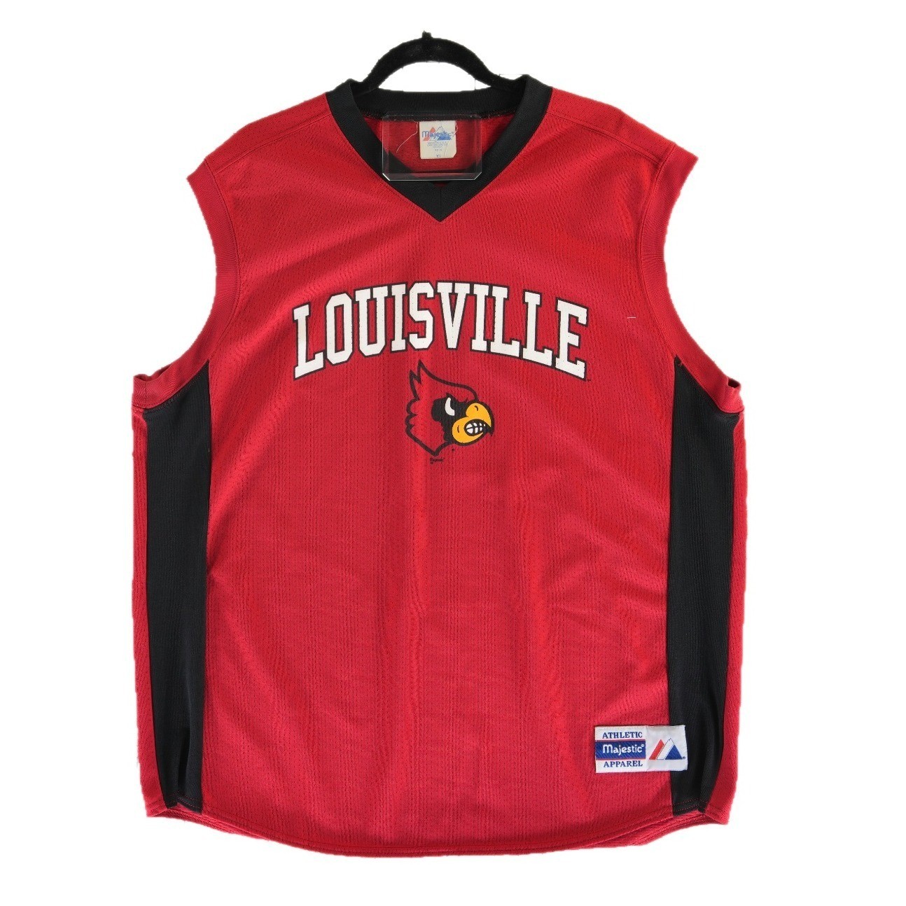 Majestic UL Jersey Men's XL Louisville Cardinals Basketball Tank Red USA gallery