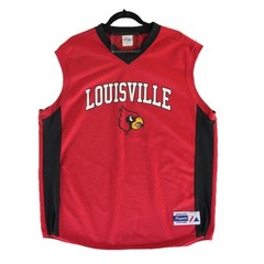 Majestic UL Jersey Men’s XL Louisville Cardinals Basketball Tank Red USA