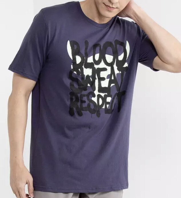 Men’s Under Armour Project Rock T-Shirt Q3 Payoff Blood Sweat Respect Sz Medium gallery