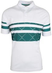 H&M SPORT men’s short sleeve functional shirt polo shirt collar buttons size XL stretch