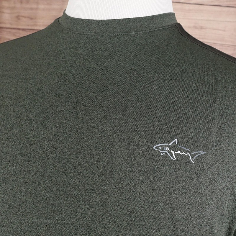 Greg Norman For Tasso Elba Shirt Mens M Green Short Sleeve Golf Athletic Top gallery