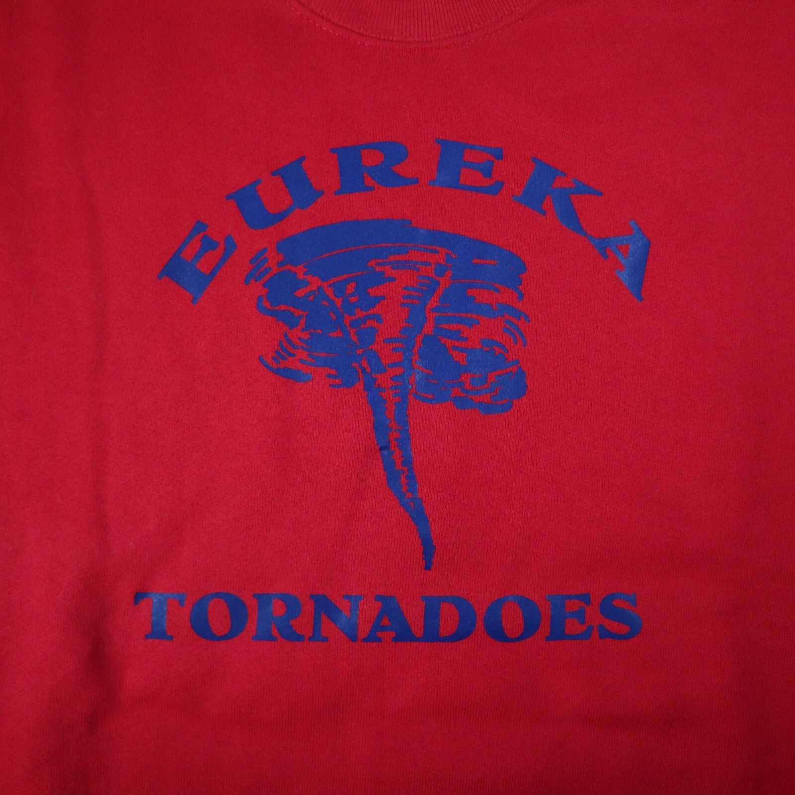 Vintage 90s Fruit of the Loom 50 50 Mens L Crewneck Sweatshirt Eureka Tornadoes gallery