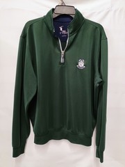 Fairway Greene Jacket Mens Large Green Sharon Golf Club 1/4 Quarter Zip Pullover