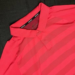 Nike Golf Zonal Cooling Dry Collar Polo AH8467 691 Sunday Red Rush Sz M