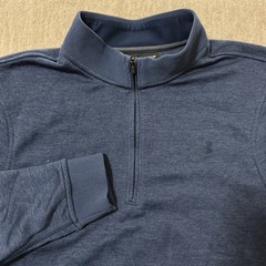 Under Armour Men’s Cold Gear 1/4 Zip Pullover Medium Blue Storm Royal