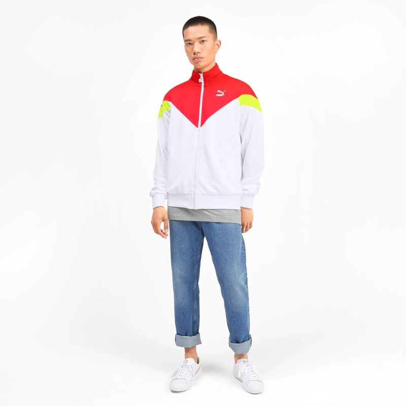 Puma Classic ICONIC MCS TRACK Jacket Retro Color-Block T7 Sweat Shirt Men size M gallery