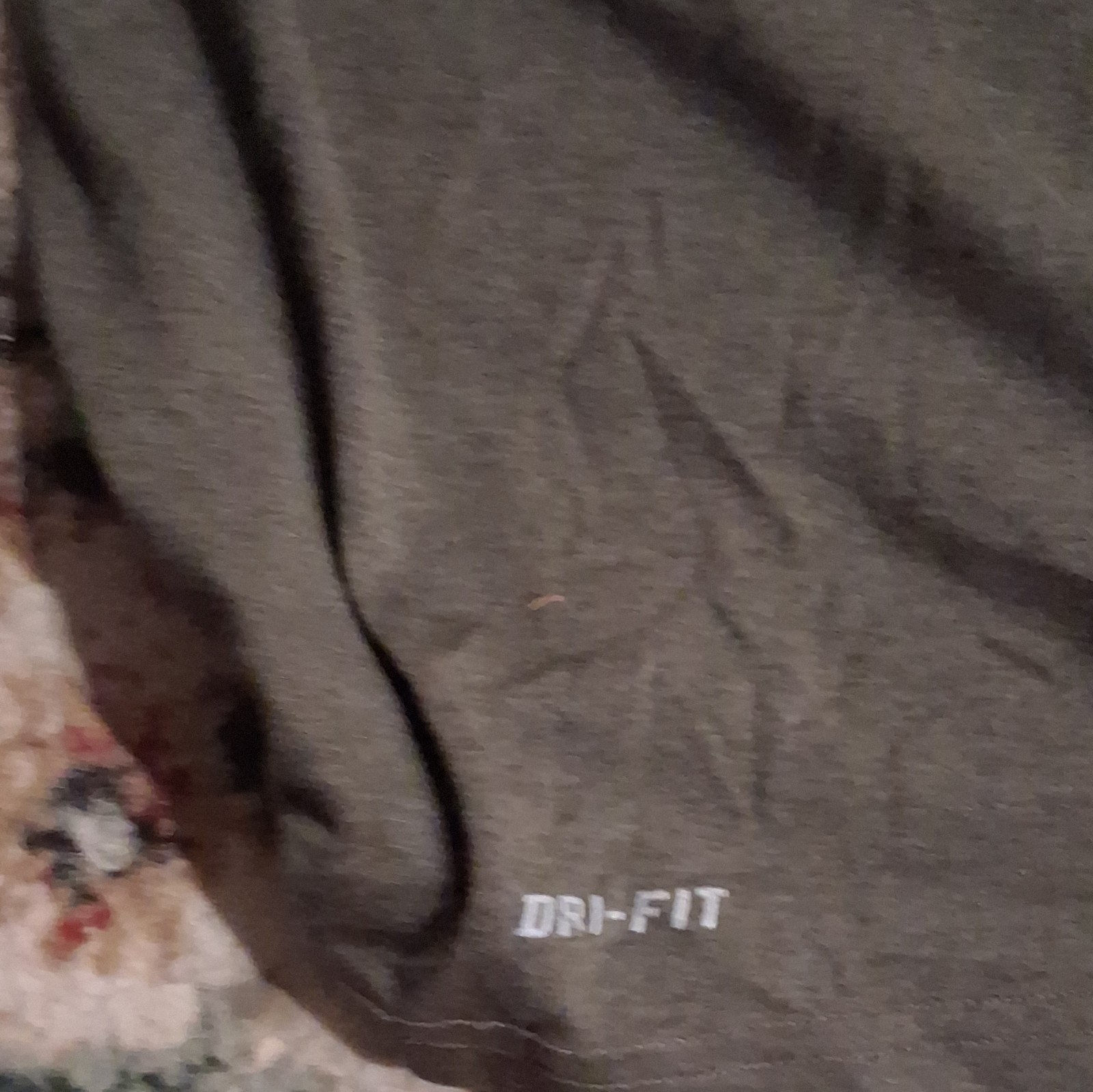 Nike Dri-FIT Men's Gray Crew Neck Short Sleeve T-Shirt M Athletic Fit Breathable gallery