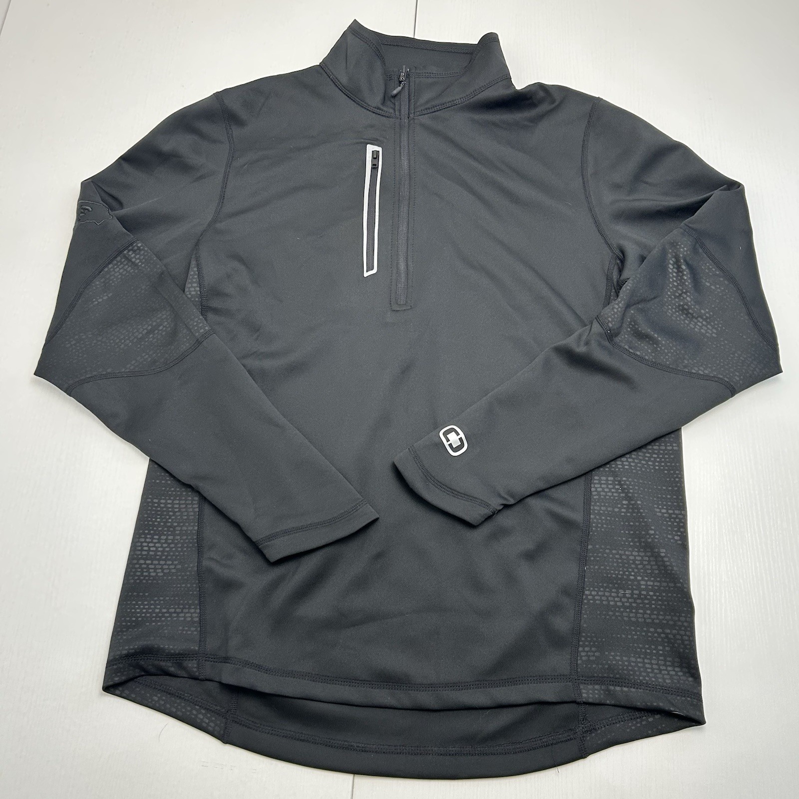 Ogio Quarter Zip Black Mens Medium Endurance Pullover Running Layer W/ Logo Embr gallery