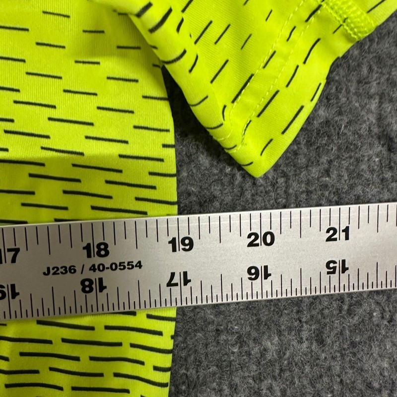 Nike Shirt Mens Size M Neon Yellow Dri-Fit Fitted Short Sleeve Athletic Training gallery