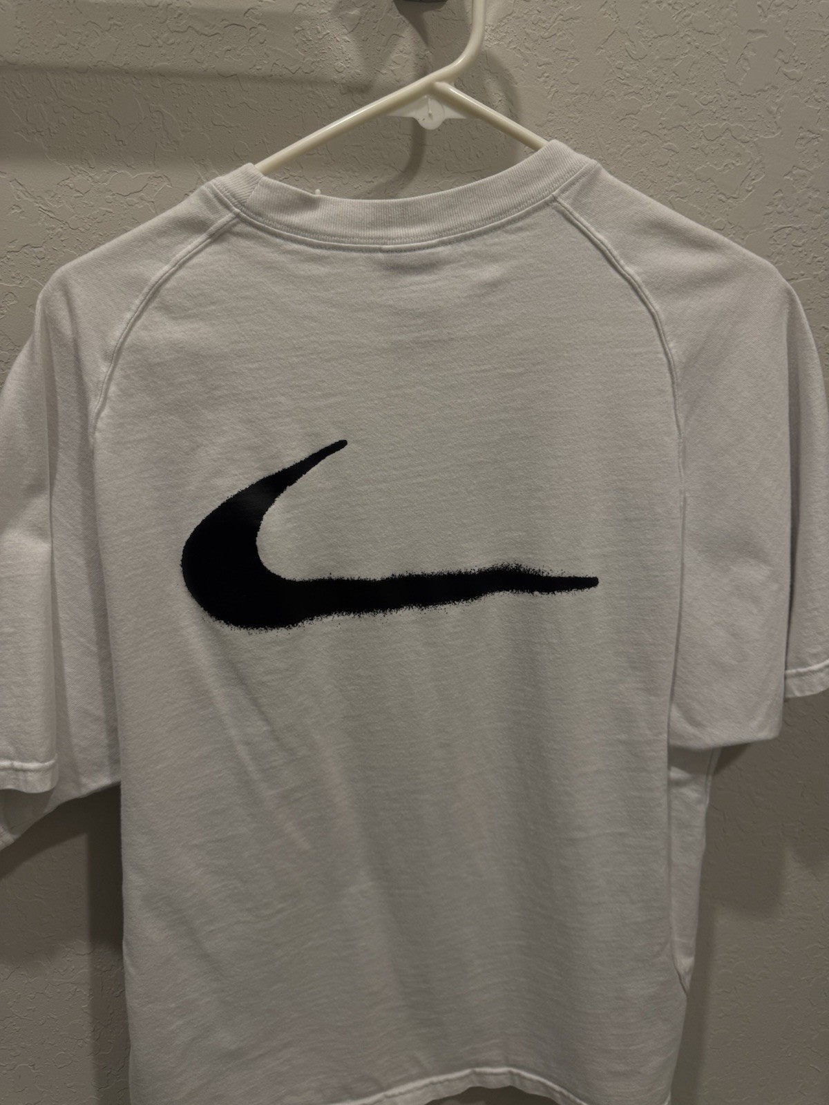 Nike x Offwhite Men's Graphic Logo Crew Neck Raglan Short Sleeve T-Shirt Size S gallery