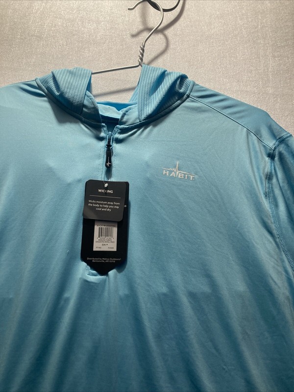 Habit 2XL men's hooded catalpa falls performance layer top gallery
