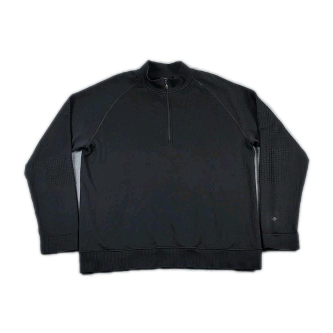 Men's Lululemon Engineered Warmth Half Zip Long Sleeve Pullover Size XL Black