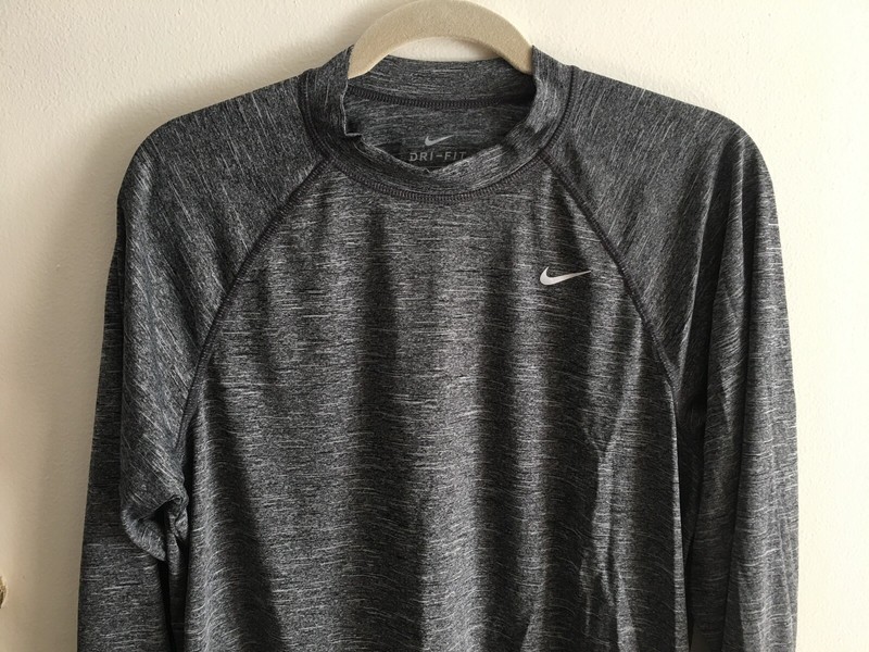 NIKE MEN’S LONG SLEEVE HYDROGUARD SWIM TEE, UPF 40+: # NESS7504-001 -- CHOOSE gallery