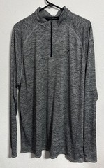 Old Navy Active, Men Black & Gray Athletic Long Sleeve Pullover with GO-DRY, 2XL