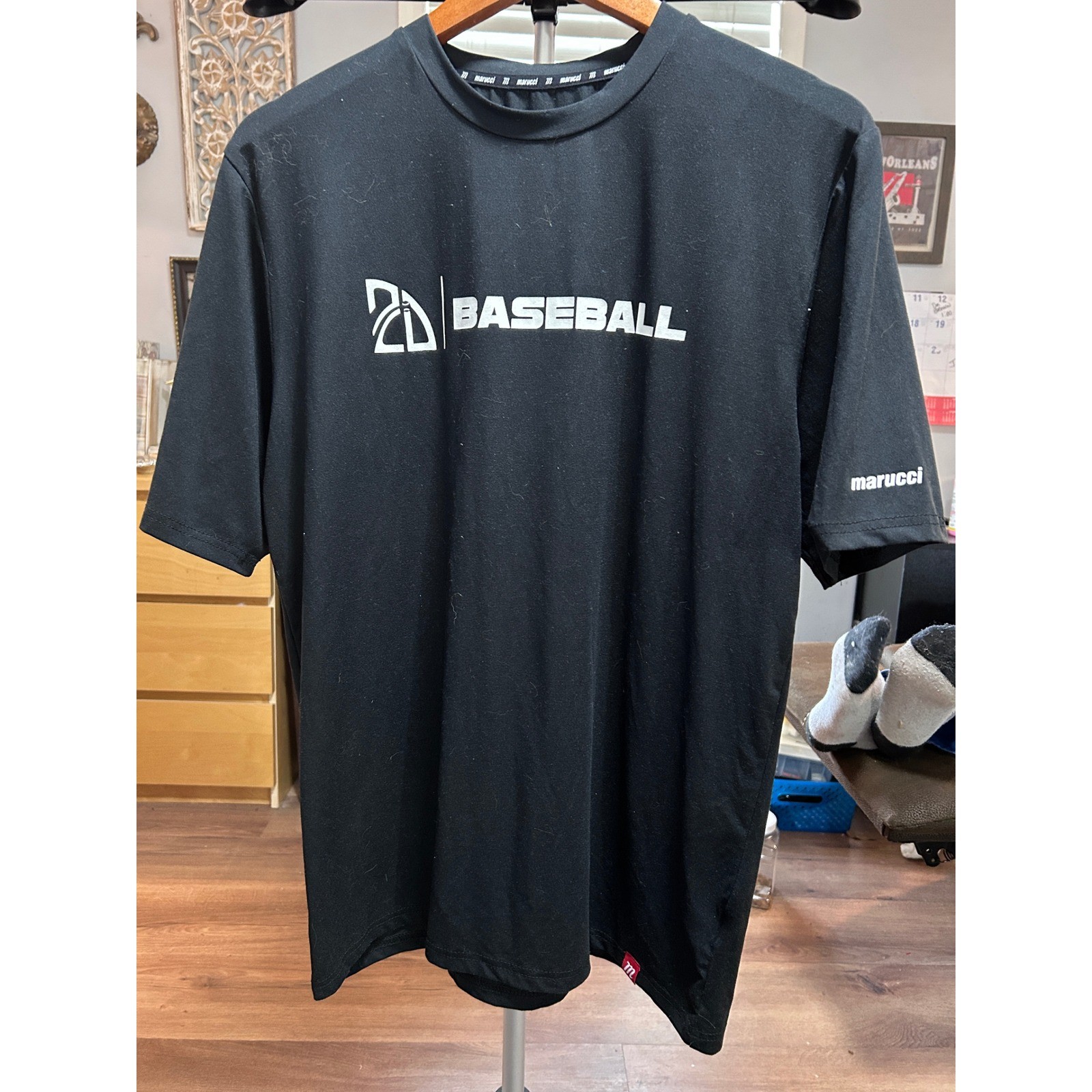 Marucci Baseball Performance T Shirt Black Mens Size Medium M Short Sleeve Ath gallery