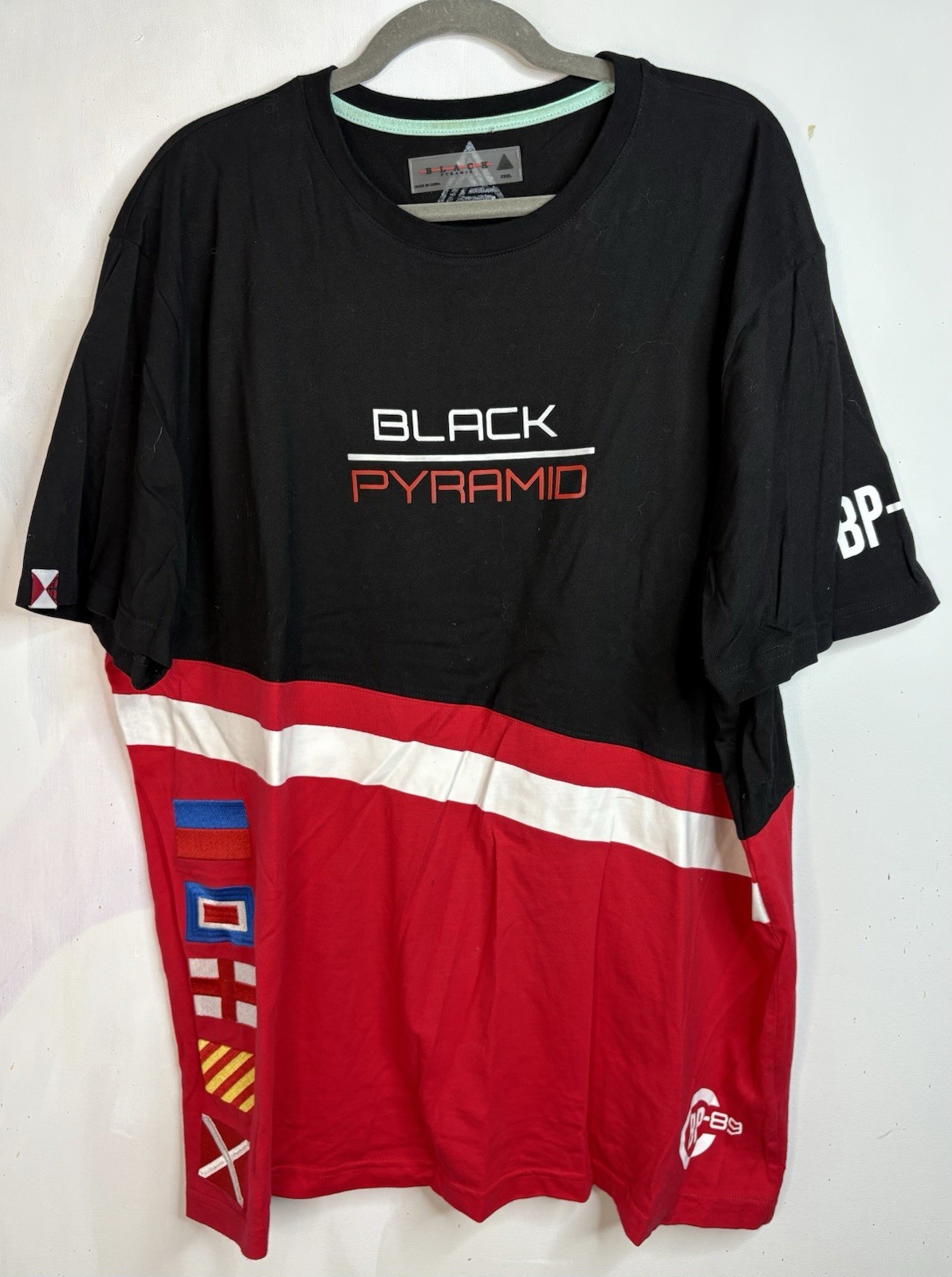 Chris Brown Black Pyramid T Shirt 3XL Red Black White Men’s Flags BP-89 gallery