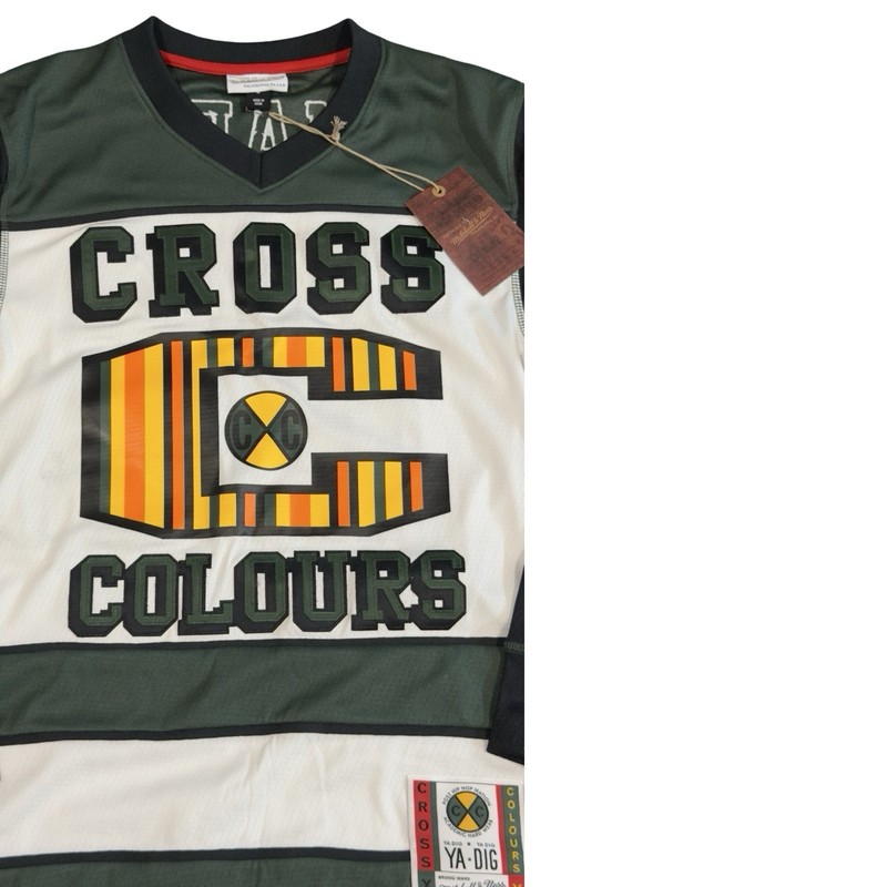 Maillot Bruno Mars Cross Colours Mitchell & Ness Ya-Dig 24K Magic Tour S gallery