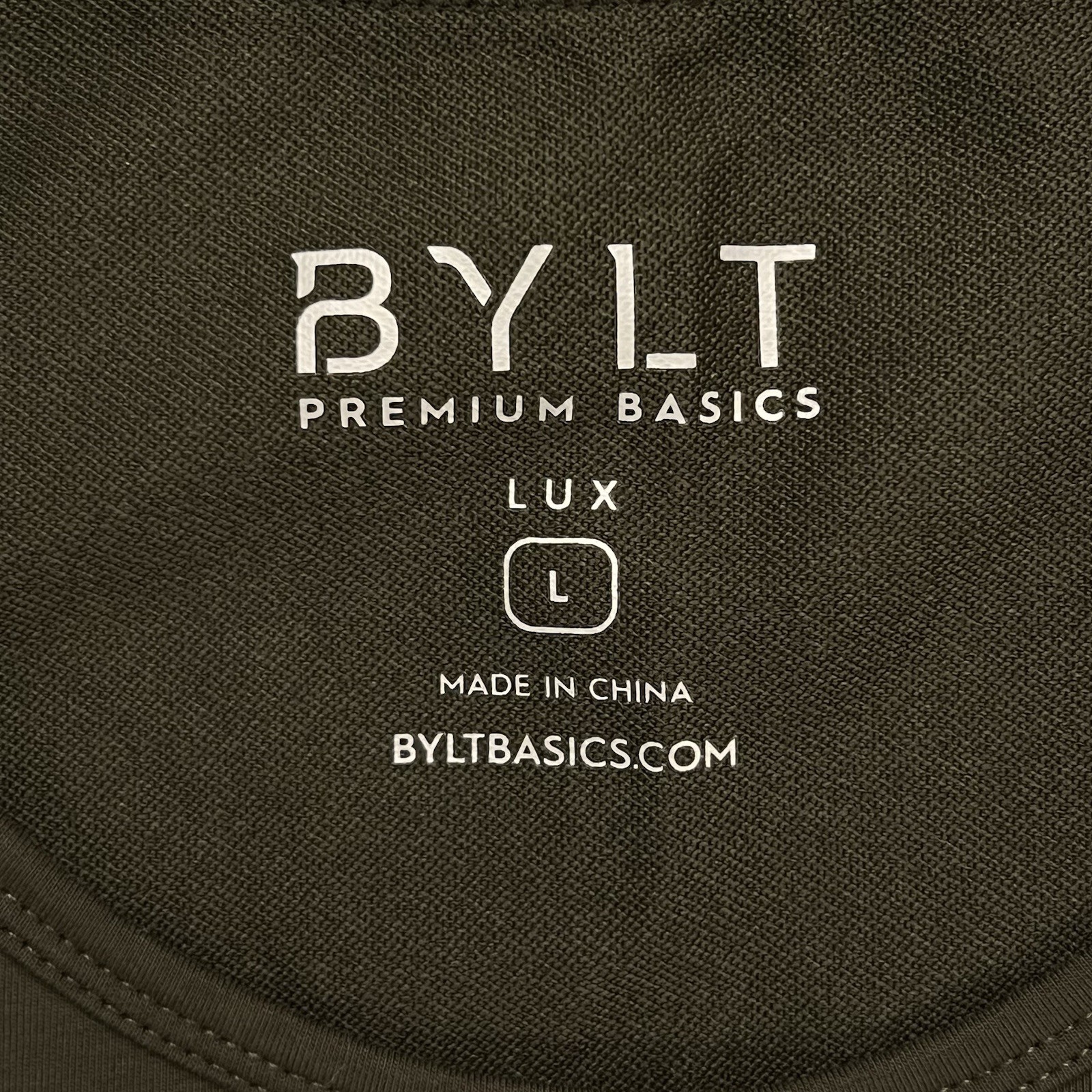 BYLT Premium Basics Lux Drop Cut Tank Top Mens L Black Stretch Workout Training gallery