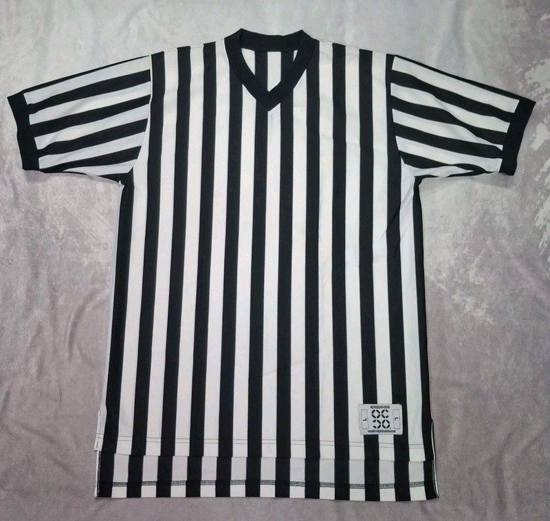Officials Choice Referee Shirt Size Large Adult Size Stripe Jersey for Sports gallery