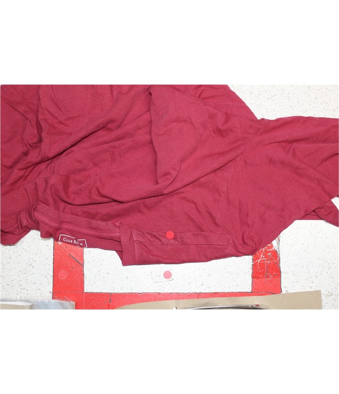 Club Room Mens Garment-Dyed Basic T-Shirt, maraschino, L gallery
