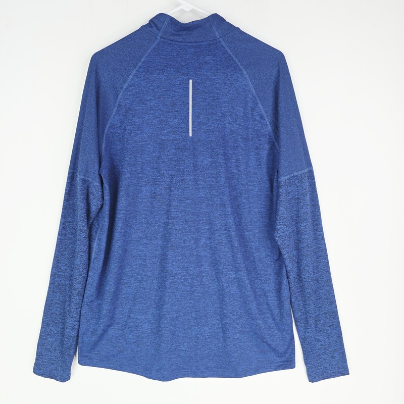 Nike 1/4 Zip Pullover Mens Large Blue Running Element Workout Training CD8273 gallery