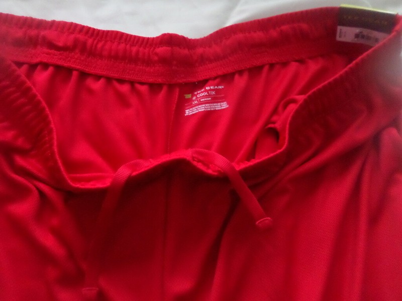 Tek Gear Cool Tek Above The Knee Training FlatBack Mesh Shorts Tech Red XXL NWT gallery