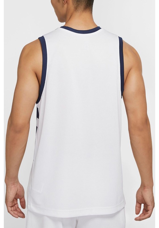 Nike Dri-FIT Basketball Jersey White/Midnight Navy Men's 2XL BNWT gallery