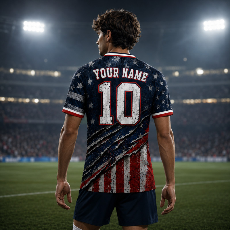 Patriotic USA 2026 Soccer Jersey Custom Name Number 10 Football Fan Shirt Gift gallery