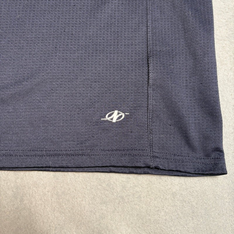 NordicTrack NT Dri Mens Medium Gray Quarter Zip Pullover Athletic Shirt Pocket gallery