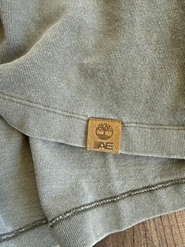Timberland x American Eagle Pocket Tee Green Washed Size L gallery