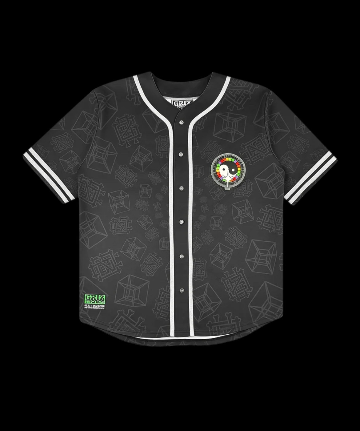 Griztronics GRiZ Subtronics Baseball Jersey L The Gorge 2026 Merch gallery
