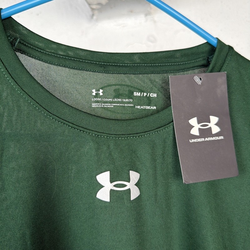 Under Armour Men's HeatGear Compression Shirt Long Sleeve Tee Green Size S NEW gallery