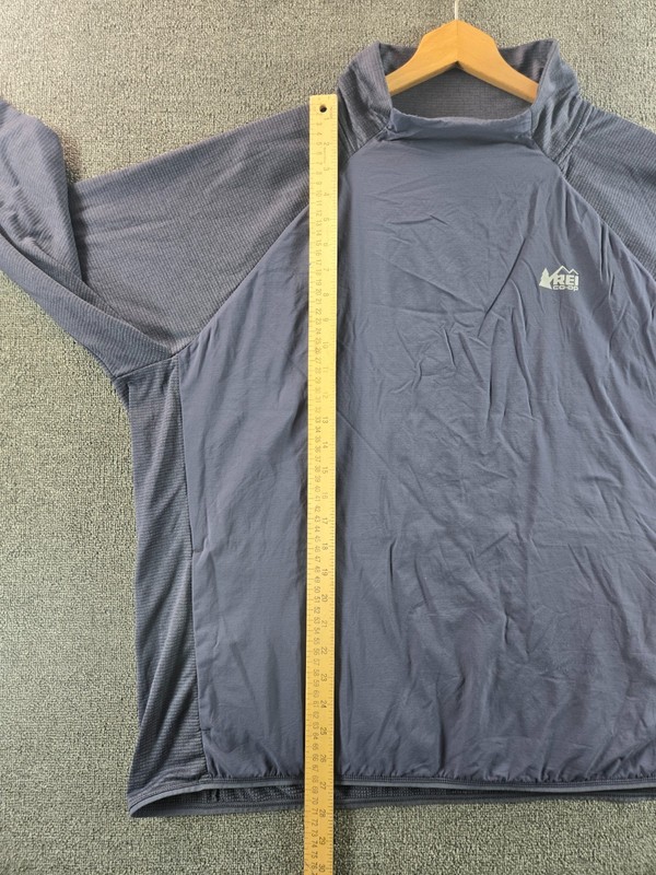 REI Co-Op Shirt Men's 3XL Swiftland Long Sleeve Grid Fleece Pullover Quick Dry gallery